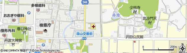 コメリハード＆グリーン篠山店周辺の地図
