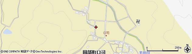 京都府南丹市園部町口司（前ケ坪）周辺の地図