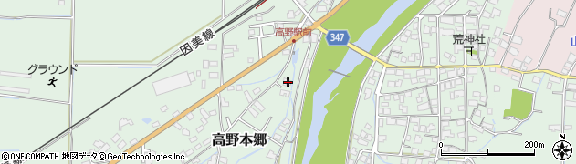 岡山県津山市高野本郷2107周辺の地図