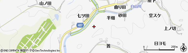 愛知県豊田市穂積町（半畑）周辺の地図