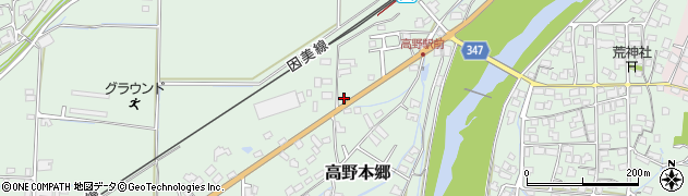 岡山県津山市高野本郷1866周辺の地図