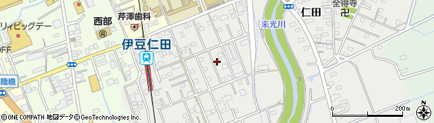 静岡県田方郡函南町仁田191-45周辺の地図