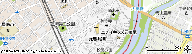 愛知県名古屋市南区元鳴尾町周辺の地図