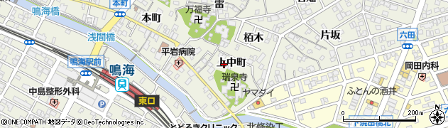 愛知県名古屋市緑区鳴海町上中町13周辺の地図