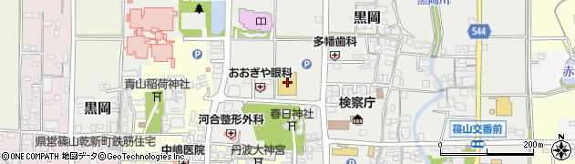 フレッシュバザール篠山店周辺の地図