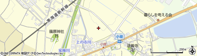 滋賀県野洲市小堤周辺の地図