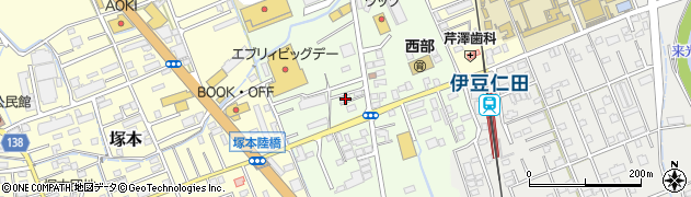 静岡県田方郡函南町間宮553周辺の地図