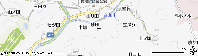 愛知県豊田市穂積町（砂田）周辺の地図