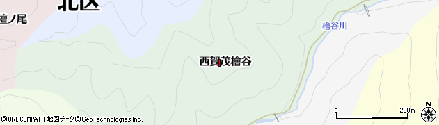 京都府京都市北区西賀茂檜谷周辺の地図