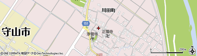 滋賀県守山市川田町862周辺の地図