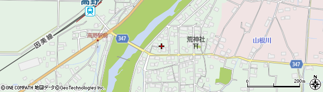 岡山県津山市高野本郷2844周辺の地図