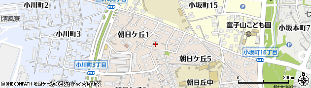 愛知県豊田市朝日ケ丘1丁目周辺の地図