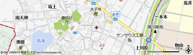 愛知県東郷町（愛知郡）春木（太子）周辺の地図