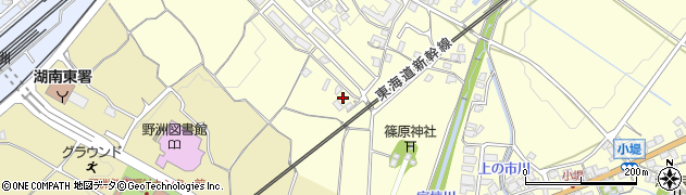 滋賀県野洲市上屋1465周辺の地図