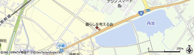 滋賀県野洲市小堤185周辺の地図