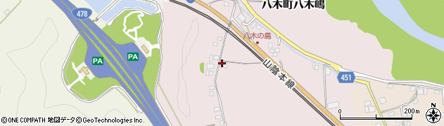 京都府南丹市八木町八木嶋町田周辺の地図