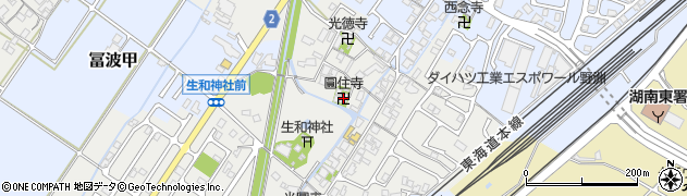 圓住寺周辺の地図