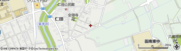 静岡県田方郡函南町仁田491-1周辺の地図