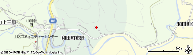 千葉県南房総市和田町布野161周辺の地図