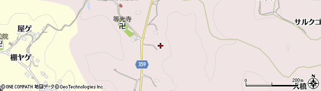 愛知県豊田市平折町南周辺の地図