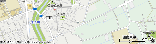 静岡県田方郡函南町仁田493-1周辺の地図