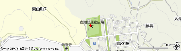 愛知県豊田市古瀬間町（鳥ケ峯）周辺の地図