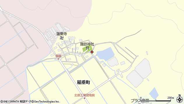 〒529-1561 滋賀県東近江市稲垂町の地図