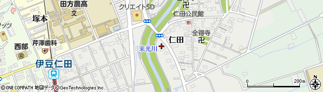 静岡県田方郡函南町仁田538周辺の地図