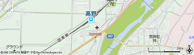 岡山県津山市高野本郷1892周辺の地図