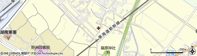 滋賀県野洲市上屋1410周辺の地図
