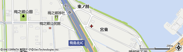 愛知県海部郡飛島村梅之郷宮東15周辺の地図