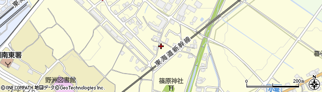 滋賀県野洲市上屋1413周辺の地図
