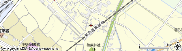 滋賀県野洲市上屋1421周辺の地図