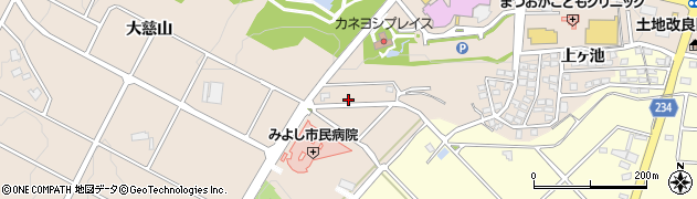 愛知県みよし市三好町八和田山96周辺の地図