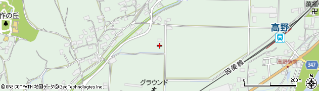 岡山県津山市高野本郷1607周辺の地図