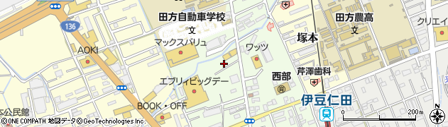 静岡県田方郡函南町間宮538周辺の地図