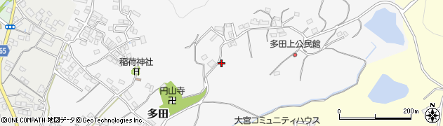 岡山県真庭市多田118周辺の地図