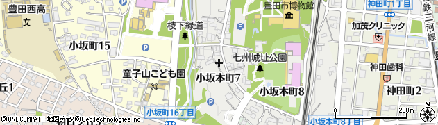愛知県豊田市小坂本町7丁目68周辺の地図