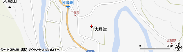 愛知県東栄町（北設楽郡）中設楽（大貝津）周辺の地図