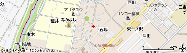 愛知県みよし市三好町石塚周辺の地図