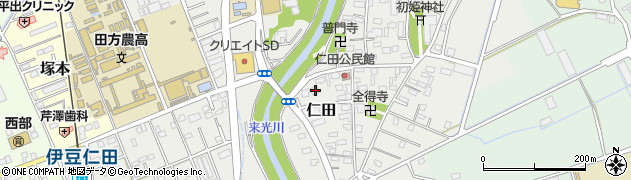 静岡県田方郡函南町仁田523周辺の地図
