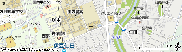 静岡県田方郡函南町仁田104周辺の地図