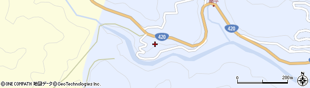 愛知県設楽町（北設楽郡）豊邦（池ノシリ）周辺の地図