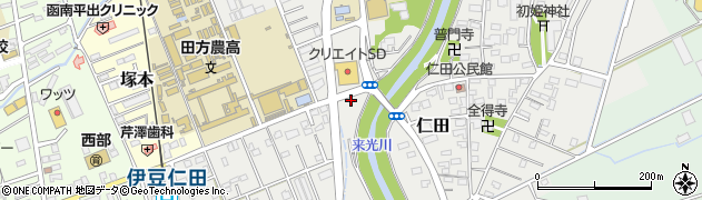 静岡県田方郡函南町仁田143周辺の地図