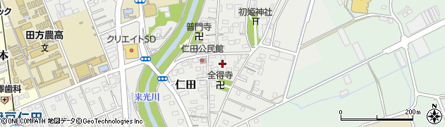 静岡県田方郡函南町仁田504周辺の地図