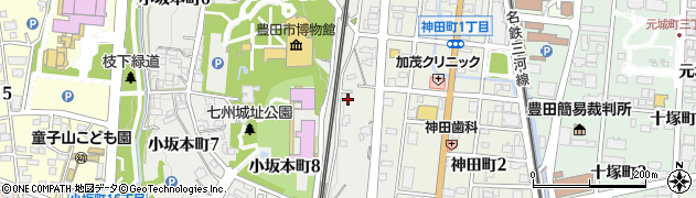 愛知県豊田市小坂本町8丁目18周辺の地図