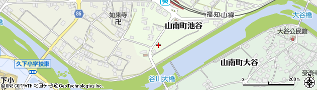 兵庫県丹波市山南町池谷76周辺の地図