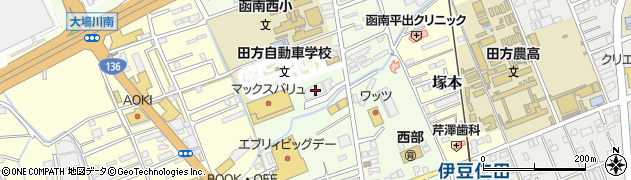 静岡県田方郡函南町間宮493周辺の地図