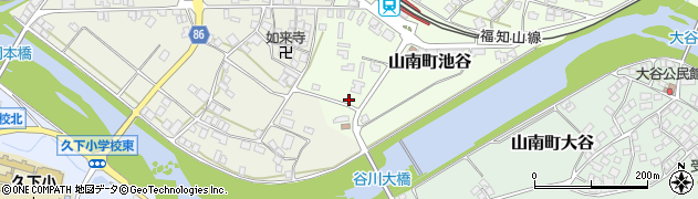 兵庫県丹波市山南町池谷85周辺の地図