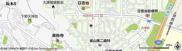 大津日吉台郵便局周辺の地図